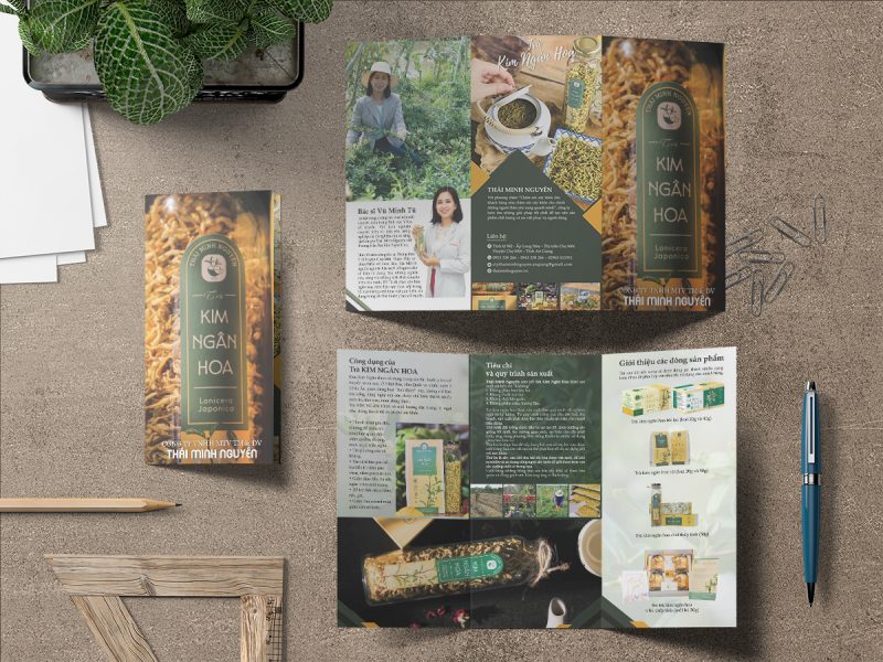 mockup kim ngân hoa