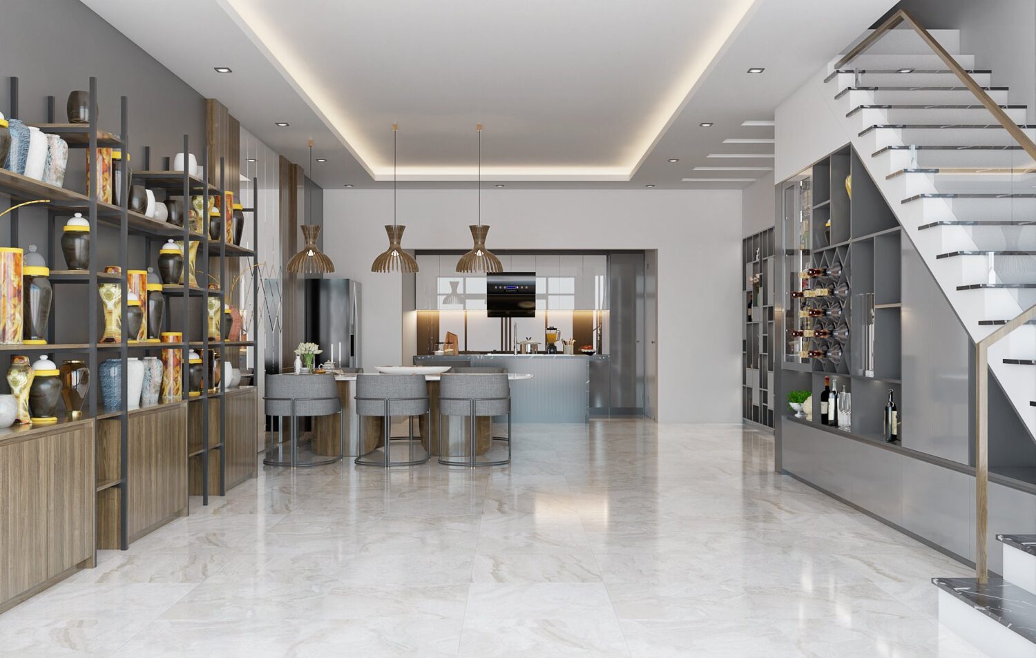 7558. Free Sketchup Kitchen Room Interior Model Download by Kika